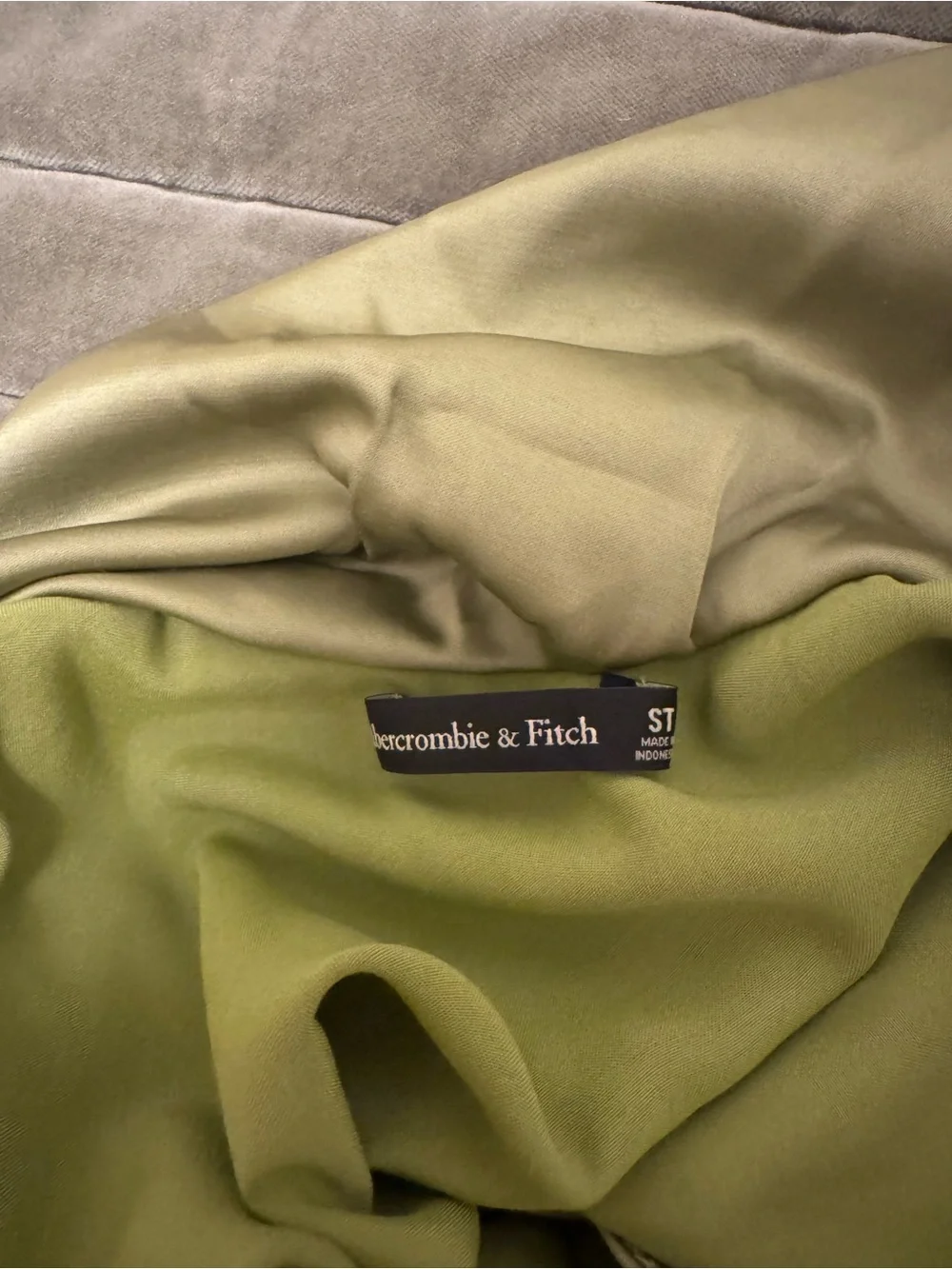 Abercrombie & Fitch Olive Green Halter Maxi Dress
